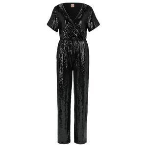Boss Womens/Ladies C Eseca Sequin Jumpsuit / Black